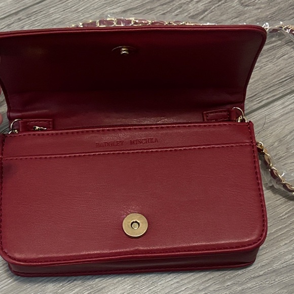 Badgley Mischka Red Crossbody Bag NWT - Picture 5 of 8
